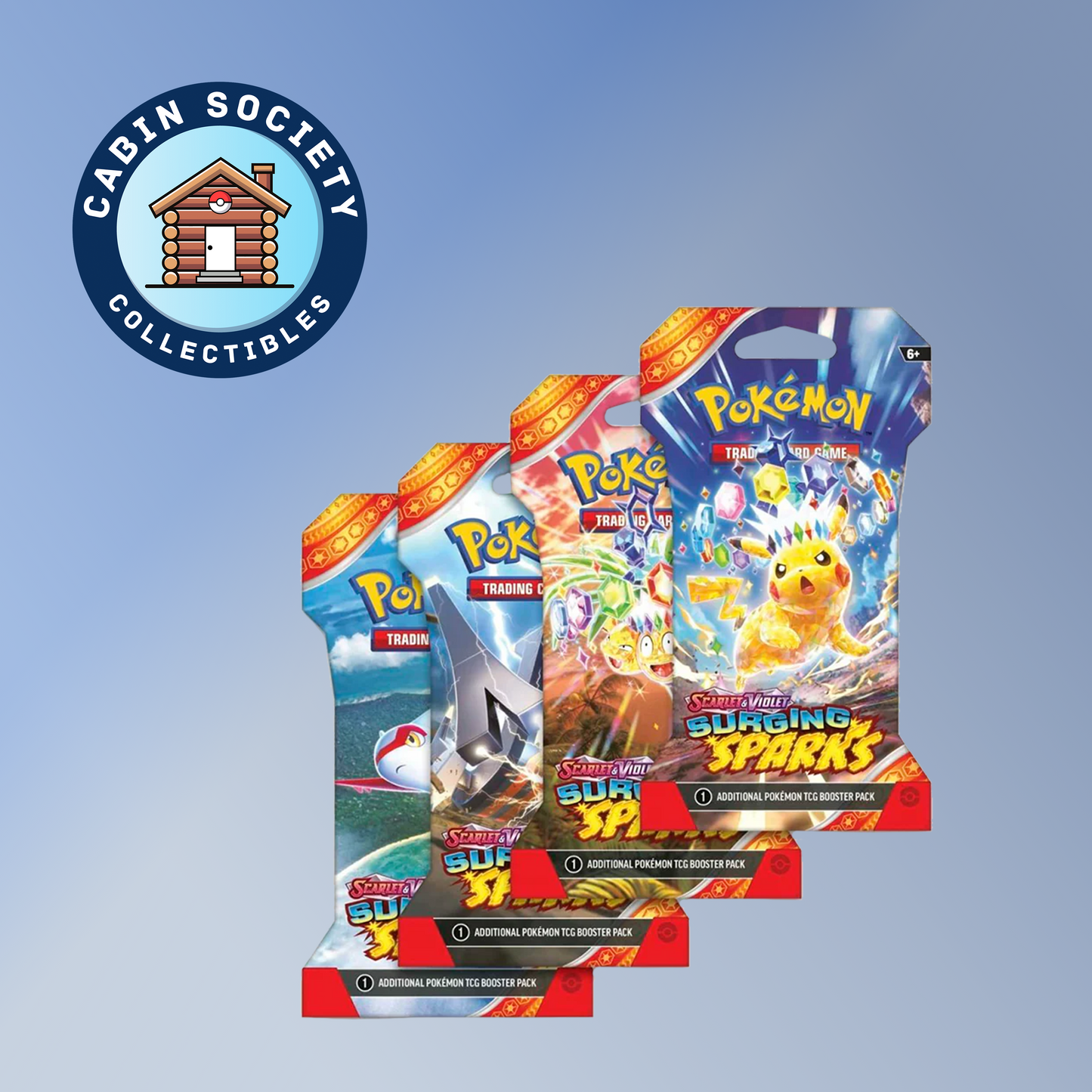 Surging Sparks Sleeved Booster Pack image 0